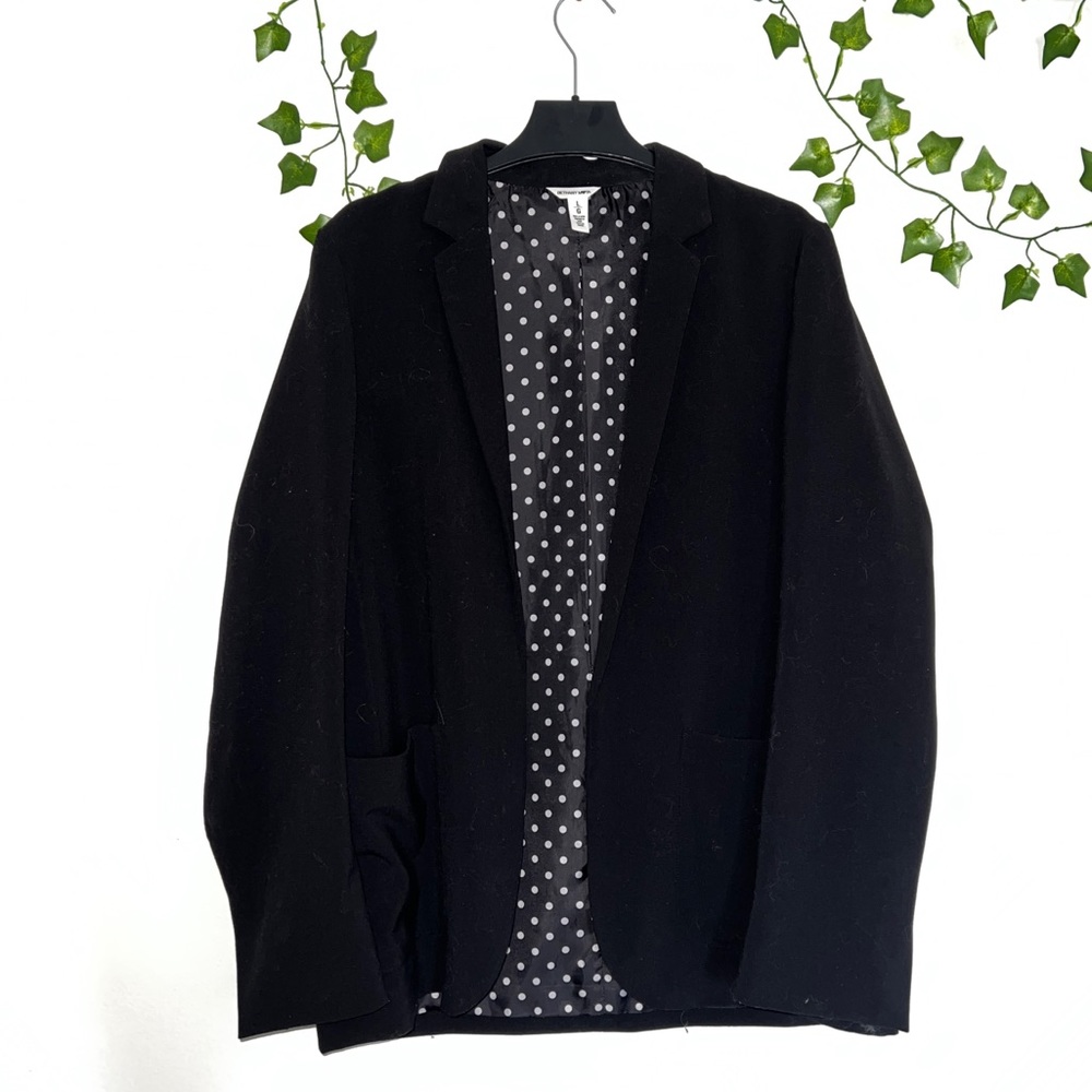 AEROPOSTALE Bethany Mota Black Oversized Pocket Blazer